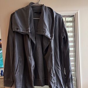 All Saints Charcoal Gray Lightweight Jacket